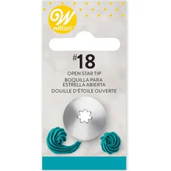 #18 Open Star Decorating Tip | 1ct