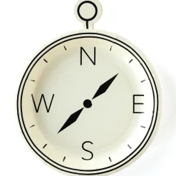 Adventure Compass Shaped Plate | 8ct