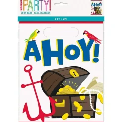 Ahoy Pirate Favor Bags | 8 ct