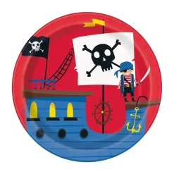 Ahoy Pirate Paper Dessert Plates 7" | 8 ct