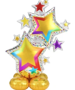 AirLoonz Decorative Star Cluster Balloon Uninflated 59" | 1 ct