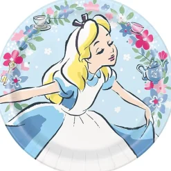 Alice In Wonderland Paper Plates 9" | 8ct