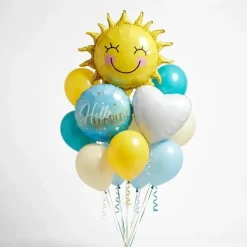 A Little Sunshine Is on the Way Balloon Bouquet | 13pc