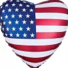 American Flag Satin Heart Balloon | 1 ct