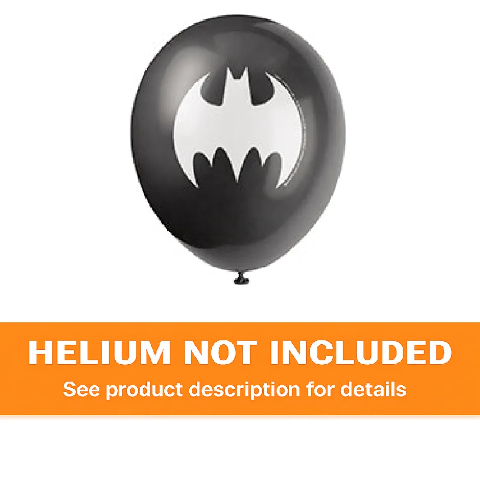 Assorted Batman Latex Balloon Pack 12in | 8ct