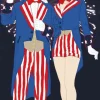 Aunt and Uncle Sam Lifesize Stand-In *Made to order-please allow 10-14 days for processing*