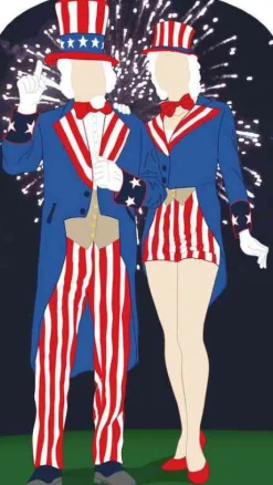 Aunt and Uncle Sam Lifesize Stand-In *Made to order-please allow 10-14 days for processing*