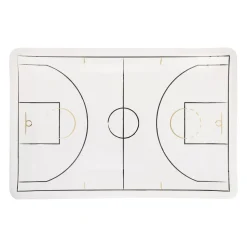 Basketball Court Shaped Paper Plates 11" | 8 ct