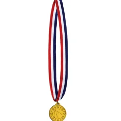 Basketball Medal w/Ribbon | 1ct
