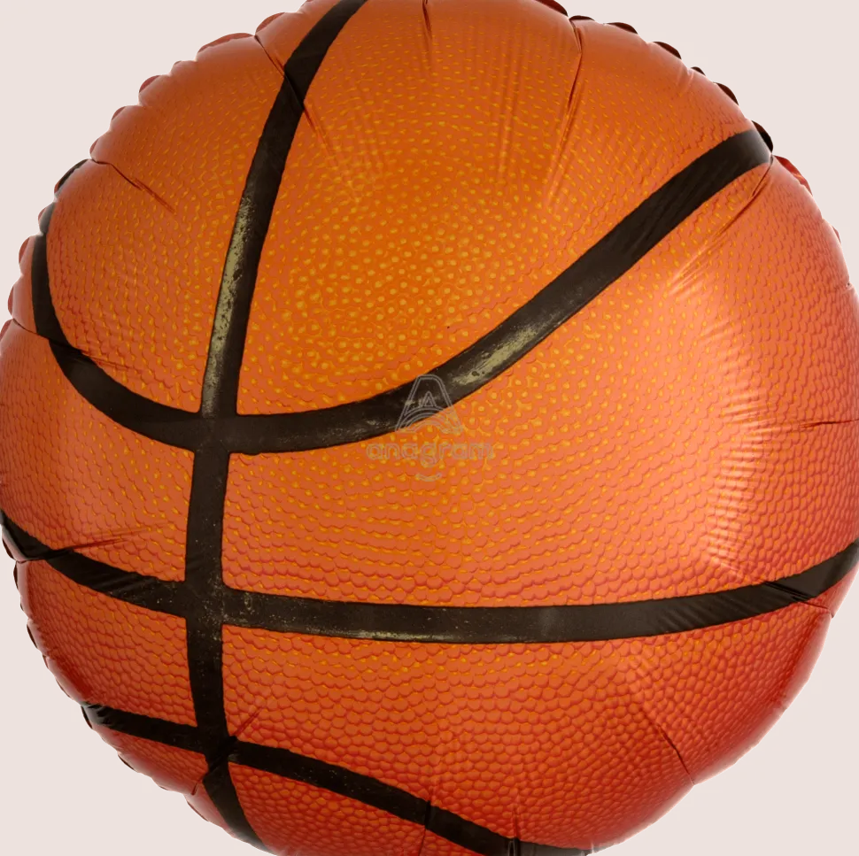 Basketball Shaped Mylar Balloon 18" | 1ct