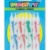 Birthday Printed Candles Assorted | 8 ct