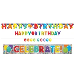 Birthday Celebration 4-in-1 Value Pack Banners | 4 ct