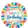 Birthday Streamers Fringe SuperShape Mylar Balloon, 24" | 1 ct