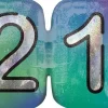 21 Birthday Supershape Mylar Balloon 27" | 1 ct