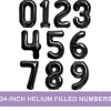 Black Jumbo Number Balloons 34" | 1 ct
