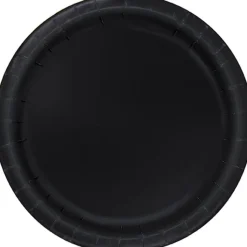 Black Paper Plates 7" | 50ct