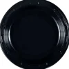 Black Plastic Plate 7in | 50ct