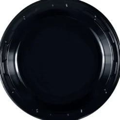 Black Plastic Plate 7in | 50ct