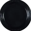 Black Plastic Plate 10in | 50ct