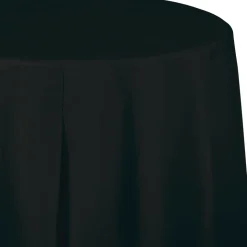 Black Velvet Tablecover, Octy Round 82" | 1ct