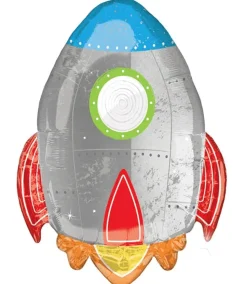 Blast Off Birthday Supershape Mylar Balloon 29" | 1 ct