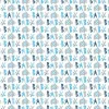 Blue Floral Elephant Gift Wrap Roll | 1ct