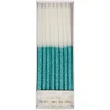 Blue Glitter Dipped Candles | 16ct