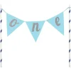 Blue One Pennant Cake Topper