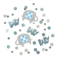 Blue Floral Elephant Confetti 0.5oz | 1ct