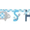 Blue Floral Elephant Jointed Banner 6ft | 1ct
