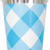 Blue Gingham Cup 9oz | 8ct