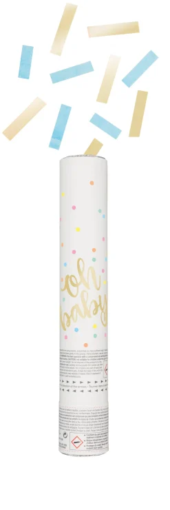 Blue/Gold Oh Baby Confetti Cannon | 1ct