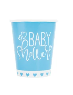 Blue Hearts Baby Shower Cup 9oz | 8ct