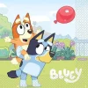 Bluey Piggyback Bingo & Balloon Lunch Napkins | 16 ct