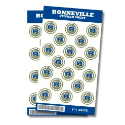 Bonneville Utah High School Sticker Seal 1" | 36 ct