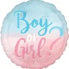 Boy or Girl Gender Reveal Foil Mylar Balloon 18" | 1ct