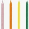 Bright Glitter Birthday Candles | 20ct