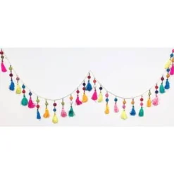 Bright Multi Colored Tassel Garland | 1ct