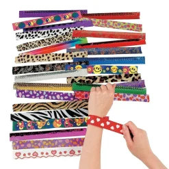 Bulk Slap Bracelet Assortment 9" | 50ct