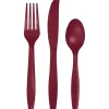Burgundy Cutlery Assortment | 24ct