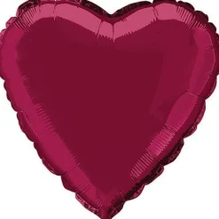 Burgundy Heart Mylar Balloon 18" | 1ct.