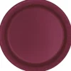 Burgundy Paper Plate 10in | 50ct