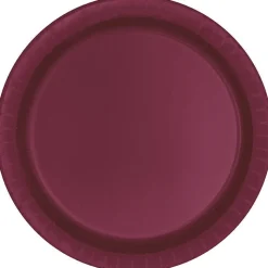 Burgundy Paper Plate 10in | 50ct