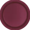 Burgundy Paper Plate 7in | 50ct
