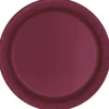 Burgundy Paper Plate 9in | 50ct