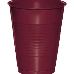Burgundy Plastic Cups 16oz | 20ct