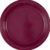 Burgundy Plastic Plate 10in | 50ct