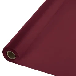 Burgundy Plastic Tablecover Roll 100'x40" | 1ct
