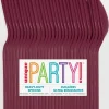 Burgundy Premium Spoons | 50ct