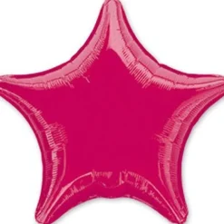 Burgundy Star Mylar Balloon, 18'' | 1 ct